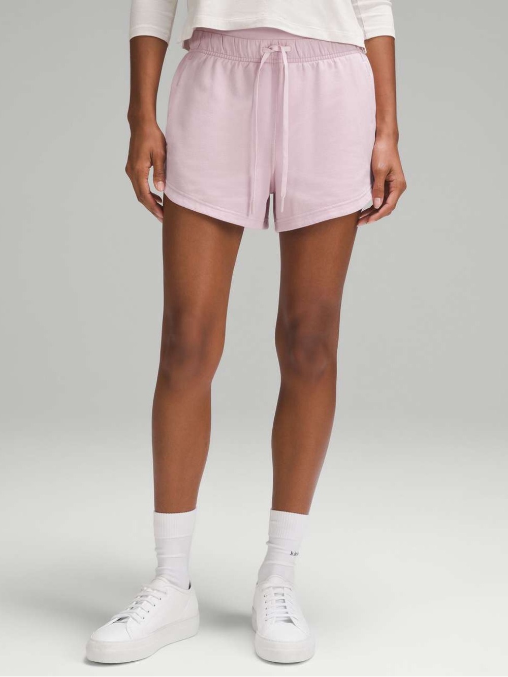 Lululemon inner glow high rise shorts pink size 16